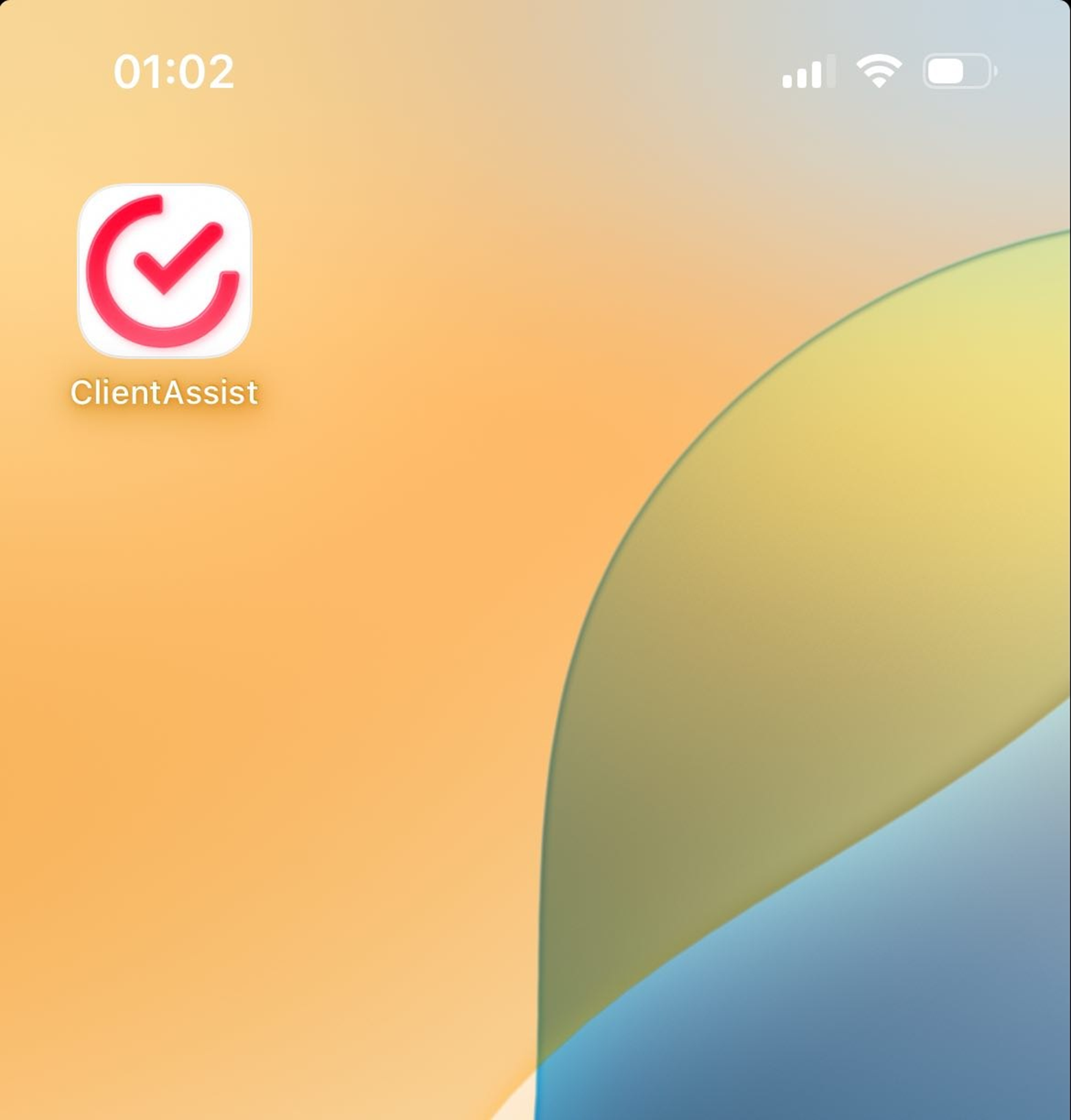 Иконка ClientAssist на экране Домой